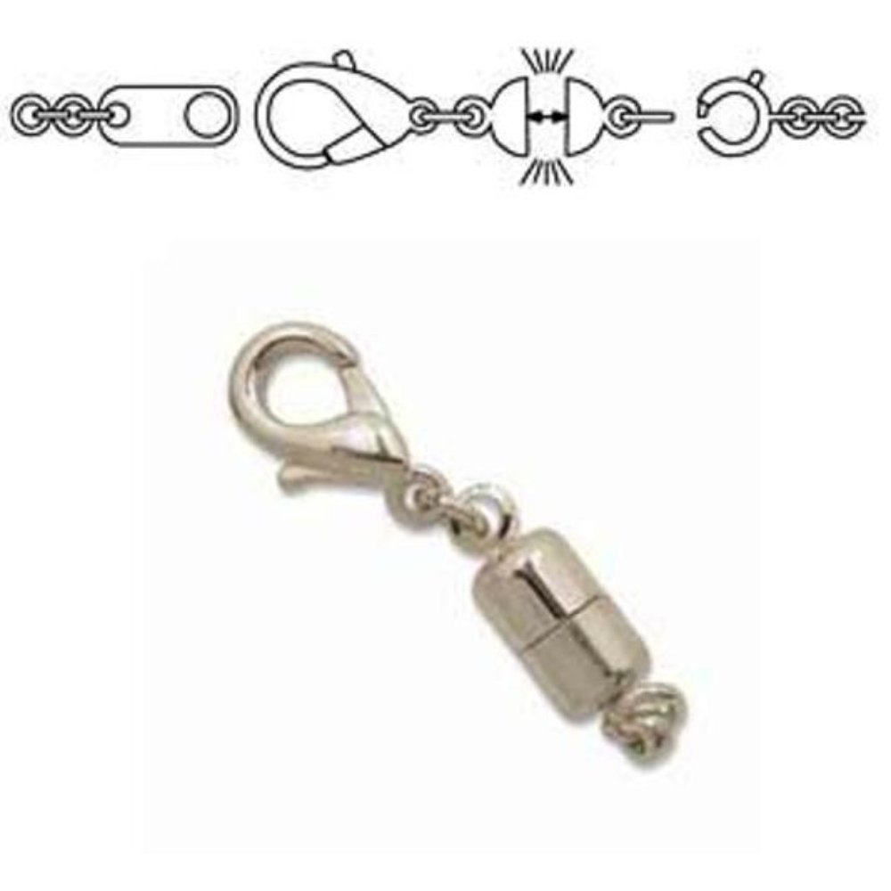 2 Silver-plated Magnetic Clasp Converters - Easy!